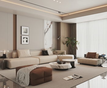 Modern A Living Room-ID:282459023