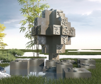 Chinese Style Sculpture Sketch-ID:255826955