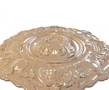European Style Plaster Carved Top Plate-ID:825650752