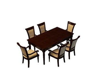 European Style Dining Table And Chairs-ID:347606907