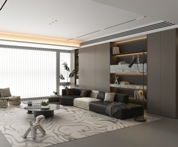 Modern A Living Room-ID:286434898