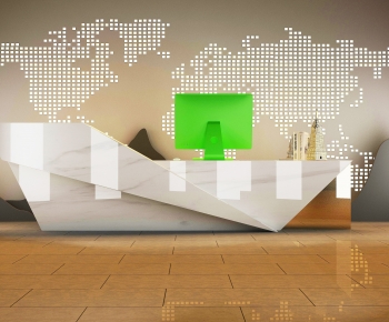 Modern Reception Desk-ID:449887992