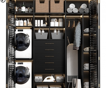 French Style Laundry Cabinet-ID:757675897