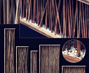 Modern Wooden Screen Partition-ID:664370062