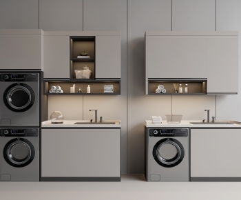 Modern Laundry Cabinet-ID:450805909