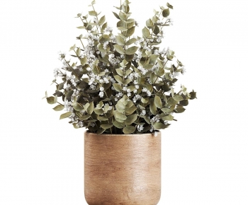 Modern Potted Green Plant-ID:185473929
