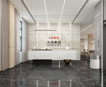 Modern Office Reception Desk-ID:142748129