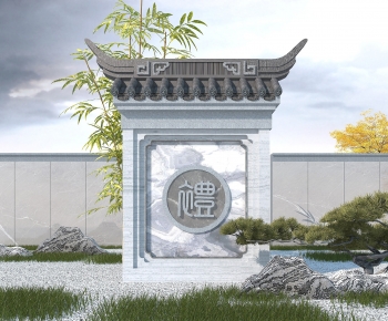 Chinese Style Landscape Wall-ID:774333956