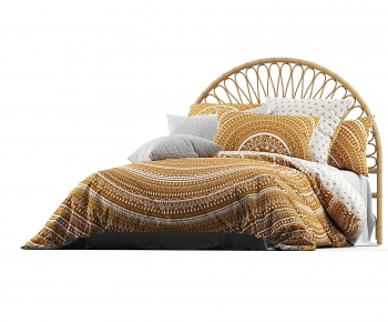 Modern Double Bed-ID:965917117