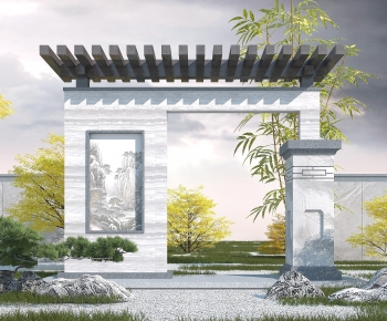 Chinese Style Landscape Wall-ID:310826061