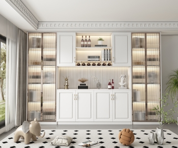 French Style Wine Cabinet-ID:769999049