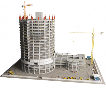 现代建筑施工现场-ID:799386989
