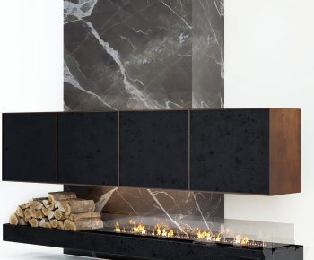 Modern Fireplace-ID:677131898