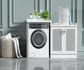 Modern Laundry Cabinet-ID:961437942