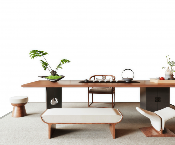 New Chinese Style Tea Tables And Chairs-ID:207370048