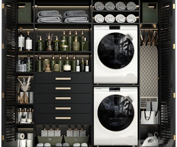 Modern Laundry Cabinet-ID:361751089