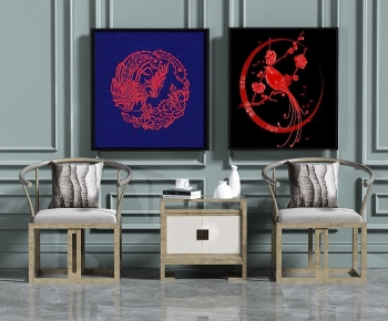 New Chinese Style Lounge Chair-ID:958803891