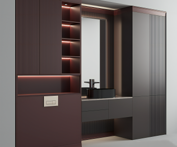 Modern Bathroom Cabinet-ID:695120109