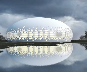 Modern Architecture Of Artistic Style-ID:184293034