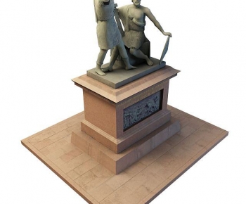 European Style Sculpture Sketch-ID:889280089