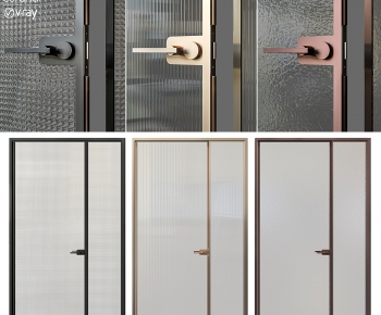 Modern Unequal Double Door-ID:696166992