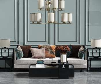 New Chinese Style Multi Person Sofa-ID:735730896