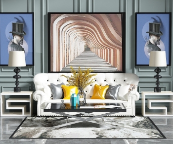 Simple European Style Multi Person Sofa-ID:286377919