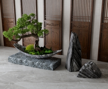 New Chinese Style Plant Landscaping-ID:569878104