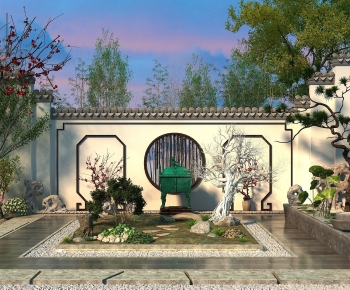 New Chinese Style Garden-ID:196661957