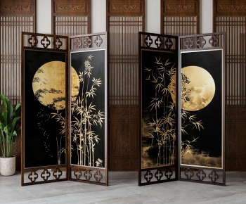 New Chinese Style Wooden Screen Partition-ID:708709005