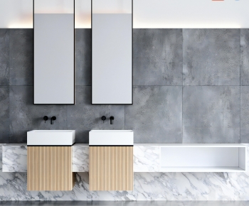 Modern Bathroom Cabinet-ID:403809076