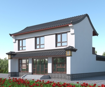 Chinese Style Appearance Of Commercial Building-ID:287412882