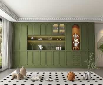 French Style Wine Cabinet-ID:892250062