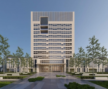 Modern Appearance Of Commercial Building-ID:745641952