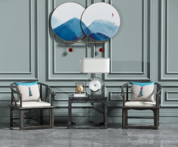 New Chinese Style Lounge Chair-ID:575191973