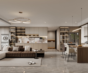 Modern A Living Room-ID:197385079