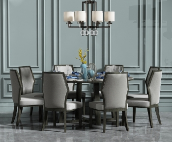 New Chinese Style Dining Table And Chairs-ID:408004054