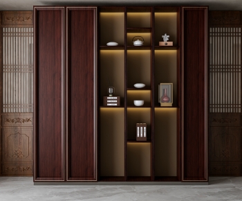 New Chinese Style Decorative Cabinet-ID:390434039