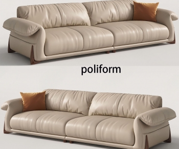 poliform现代意式皮革多人沙发-ID:660976898