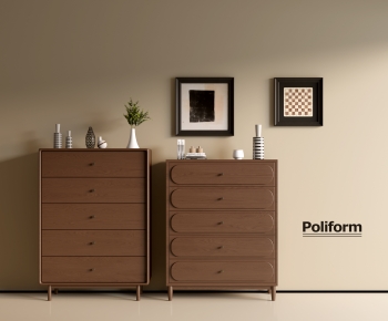Poliform现代中古风实木斗柜组合-ID:189239038