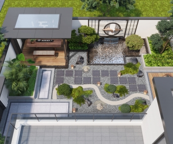 New Chinese Style Courtyard/landscape-ID:839823018