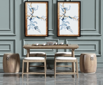 New Chinese Style Tea Tables And Chairs-ID:925051935