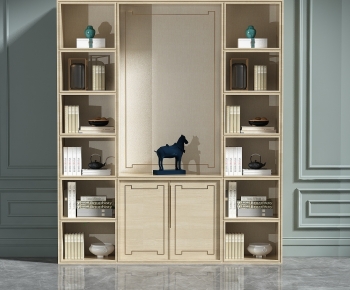 New Chinese Style Bookcase-ID:494020073