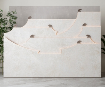 New Chinese Style TV Wall-ID:832288031