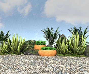 现代户外植物堆-ID:933945897