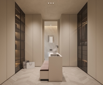 Modern Clothes Storage Area-ID:512561081