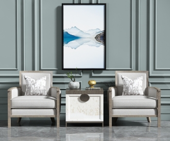 New Chinese Style Single Sofa-ID:191020018