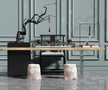 New Chinese Style Tea Tables And Chairs-ID:348824984