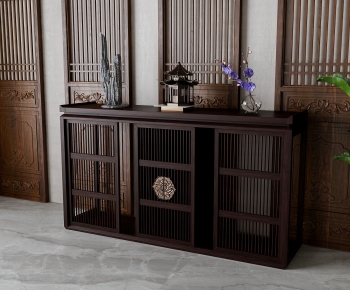 New Chinese Style Entrance Cabinet-ID:962980999