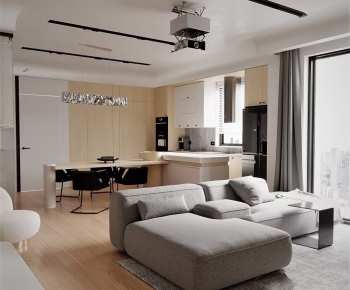 Modern A Living Room-ID:203835016